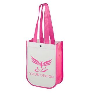 Custom Trendy Recycled Fashion Tote Bag 1.25" H x 8.5" W