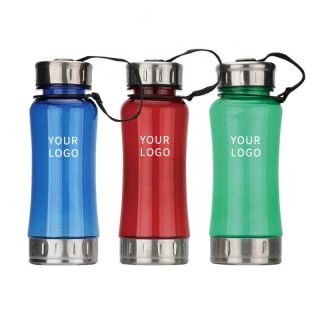 Custom Tritan Space Bottle Plastic Sports Plastic Bottles with Rope for Outdoor Travel