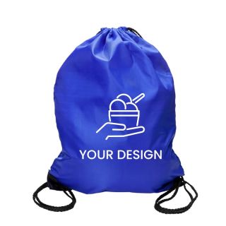 Custom  Vibrant Water-Resistant Drawstring Backpacks 18" H x 14" W