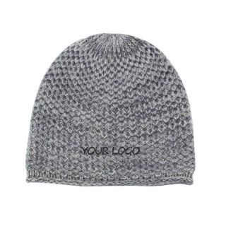 Custom Warm Cashmere Beanie Hat Winter Knit Hat Knitted Skull Cap
