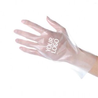 Custom Wholesale Clear Color Plastic Polythene Cooking Gloves Disposable TPE Gloves