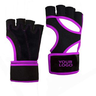 Custom Workout Gloves Man Woman Gym Weight Lifting Fitness Gloves with Wrist Wrap Support