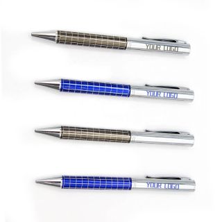 Custom Aluminum Metal Ball Pen with Customizable Logo Printed Wholesale Ballpoint Pen