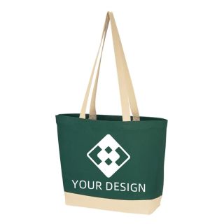 Customizable Durable Cotton Canvas Tote Bag 12" H x 15.75" W