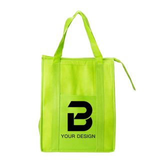 Customizable Eco-Friendly Large Insulated Grocery Tote 15.5" H x 11.5" W
