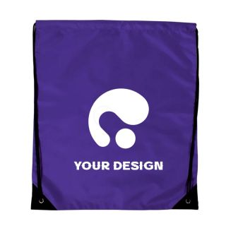Customizable Jumbo Drawstring Backpack 20" H x 17" W Ideal for Trade Shows & Events