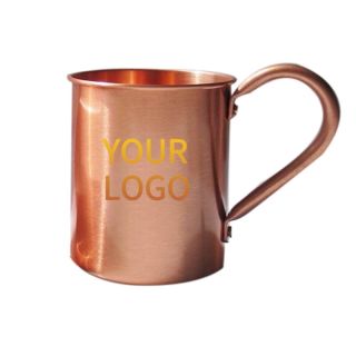 Custom Pure Copper Mugs 11 Ounces Coffee Mug Smooth Bistro Tea Cup Campfire Mug