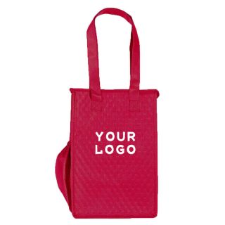 Custom Non-woven Insulated Grocery Tote 7W x 12H Reusable Lunch Bag Picnic Bags