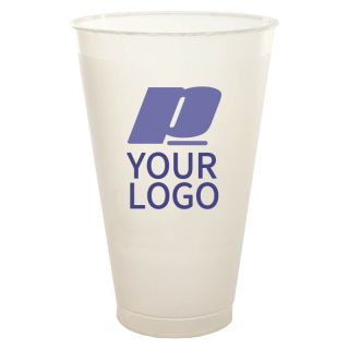 Custom 20oz. Plastic Frost Cups Translucent Water Juice Cup Tall Tumblers for Cold Drink