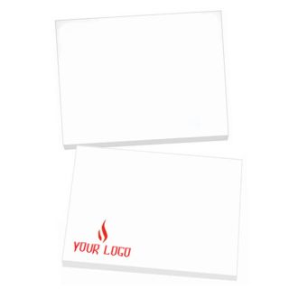 Custom 50 Sheets 4" x 3" Adhesive Memo Stickers Logo-print Notepads for Office School