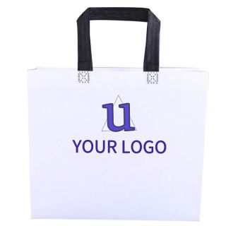 Custom Blank Non-woven Carry 13.78" x 15.75" Bags Shopping Tote Bag Non Woven Laminated Bags