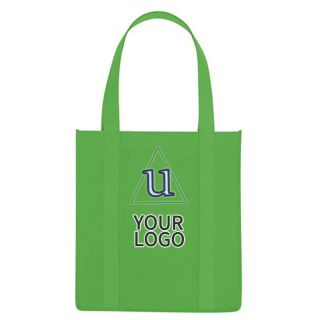 Custom Non-Woven Shopper 13.78" x 15.75" Tote Bags Reusable Grocery Shopping Bag Non Woven Carry Bag