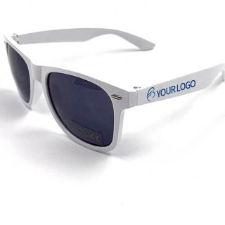 Custom Promotional PC Frame Printed UV 400 Plastic Sunglasses for Travel Tradeshows