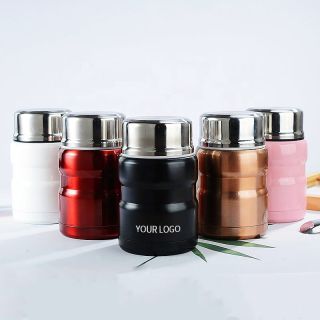 Custom Stainless Steel Thermos Double Wall Vacuum Insulated Stainless Steel Soup Food Container