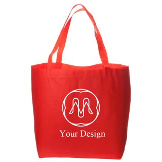 Stylish Custom Polypropylene Tote Bags 19.5" W x 13" H x 8" D with 20" Handles