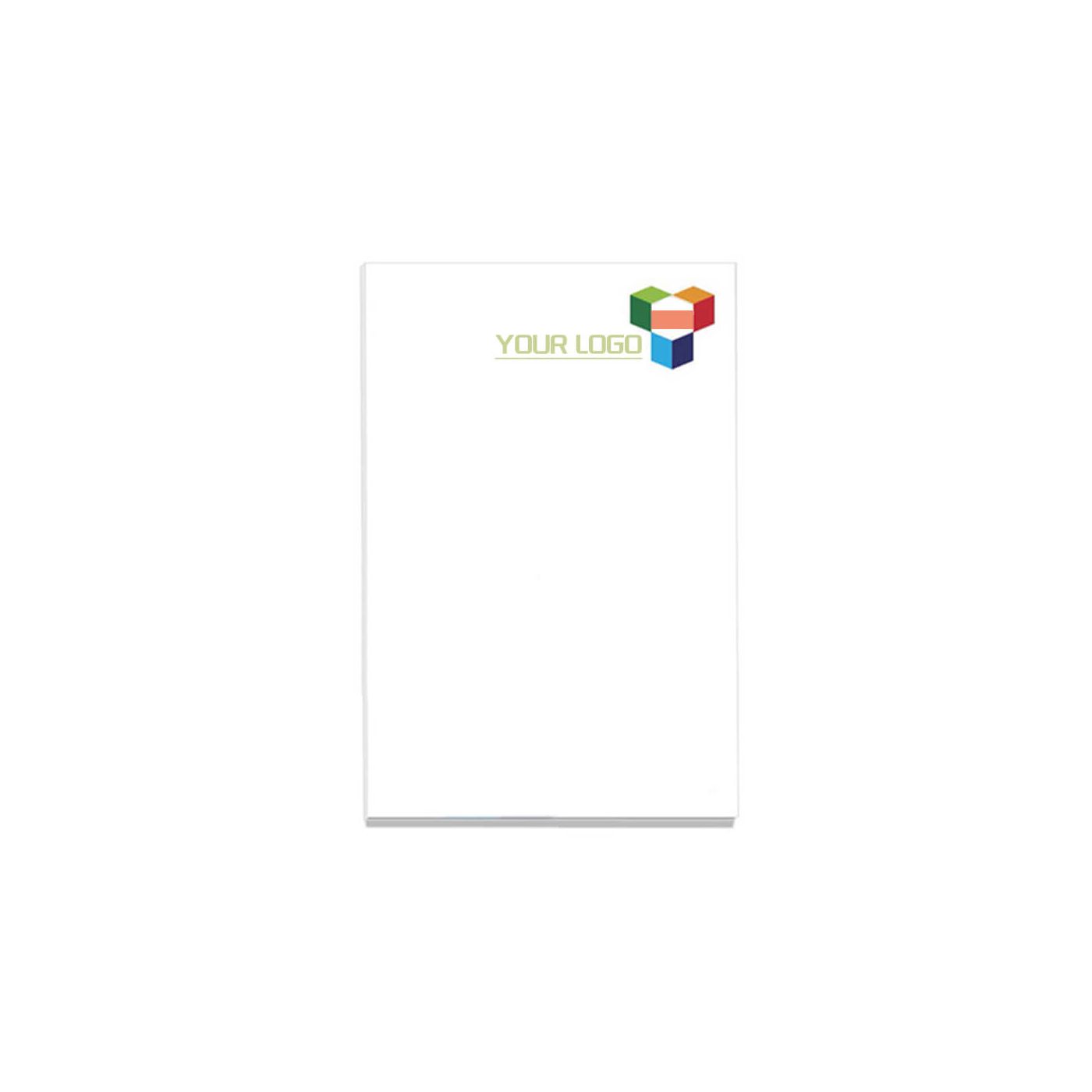 Printed Sticker Notepad Marketing 25 Sheet Adhesive Notepads Memo Stickers for Study Work