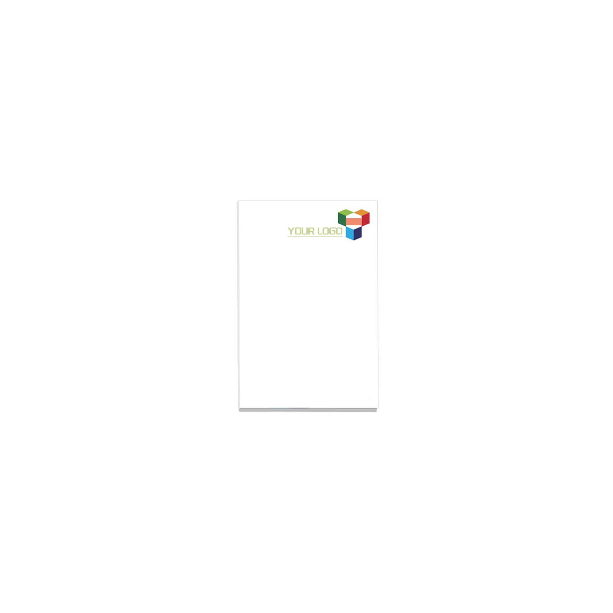 Printed Sticker Notepad Marketing 25 Sheet Adhesive Notepads Memo Stickers for Study Work