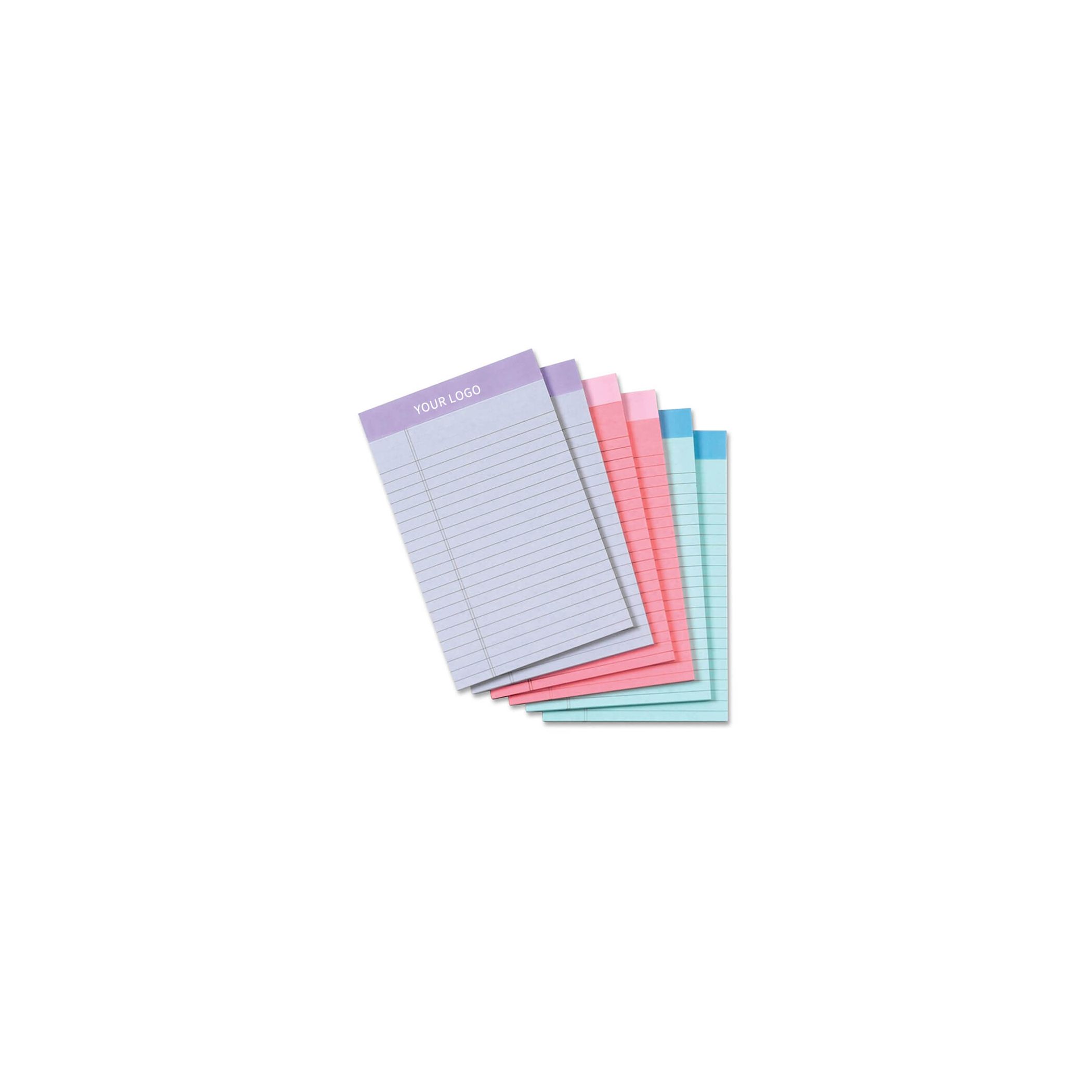 Personalized Logo Printed A6 Lined Notepad Office Notebook 80 Sheet ...