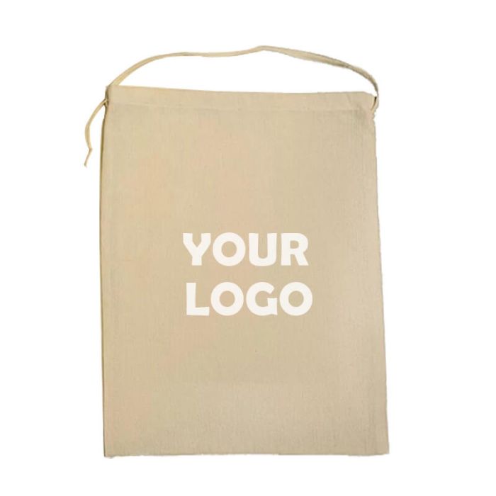 Custom 100% Cotton 5.91"W x 9.84"H Bag with Handle Bean Bags for Vegetable and Fruit carry Eco-friendly Pocket