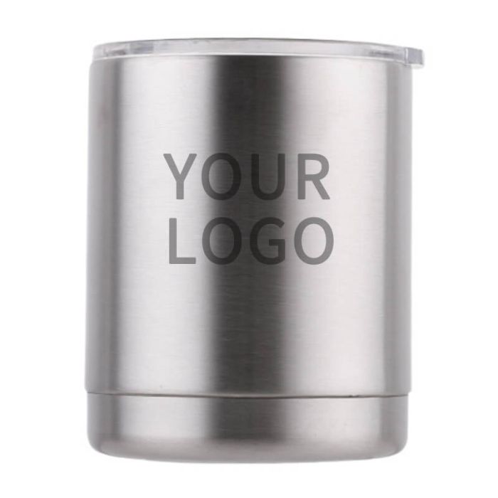 Custom 10oz Stainless Steel Tumbler Sustainable Coffee Mug Insulated Cup for Office School Travel