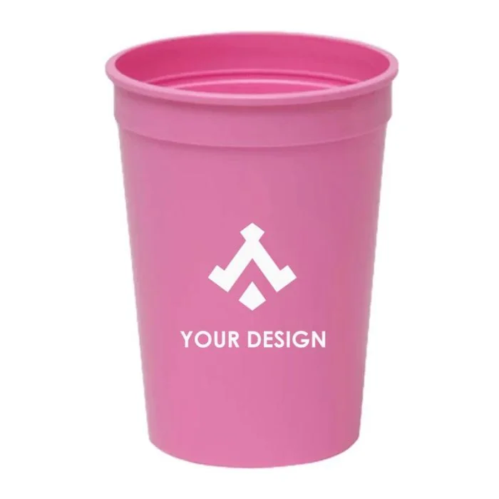 Custom 12 Oz. Smooth Plastic Stadium Cup for Events and Personal Use