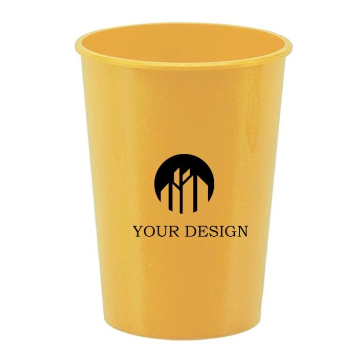 Custom 12 Oz Reusable Smooth BPA-Free Stadium Cups 