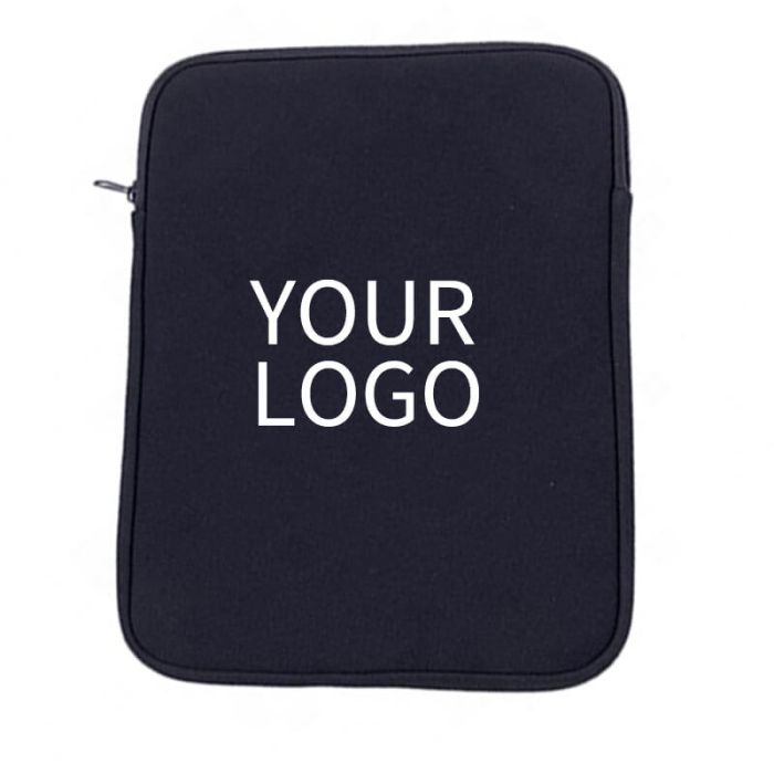 Custom 14" Laptop Sleeve Bag with Impact Buffer Points Neoprene Computer Protective Bags Zippered Case
