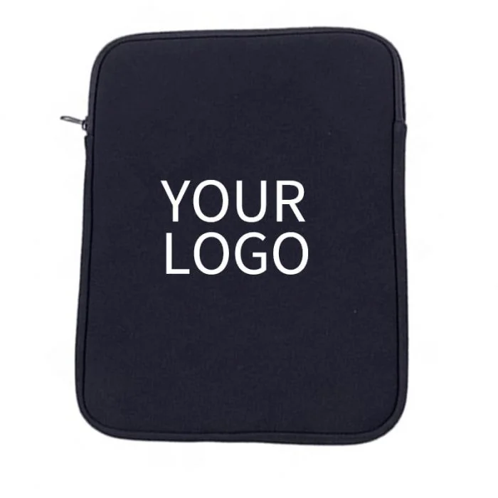 Custom 14" Laptop Sleeve Bag with Impact Buffer Points Neoprene Computer Protective Bags Zippered Case
