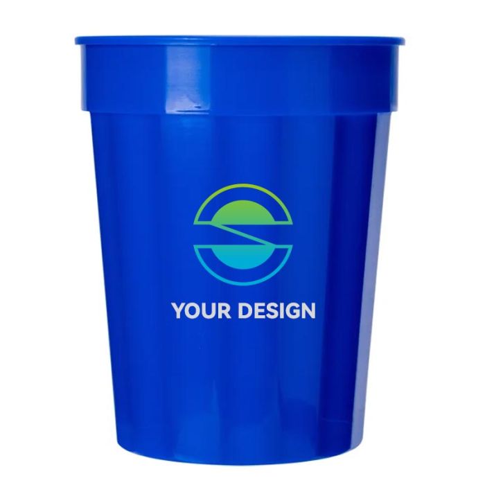 Custom 16 Oz Fluted Stadium Cups Perfect for Events & Branding