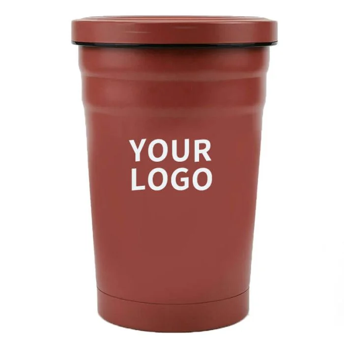Custom 16oz 18/8 Stainless Steel Tumbler Double Walled Insulated Coffee Mug Thermos Mugs Vacuum Cup with Lid and Straw