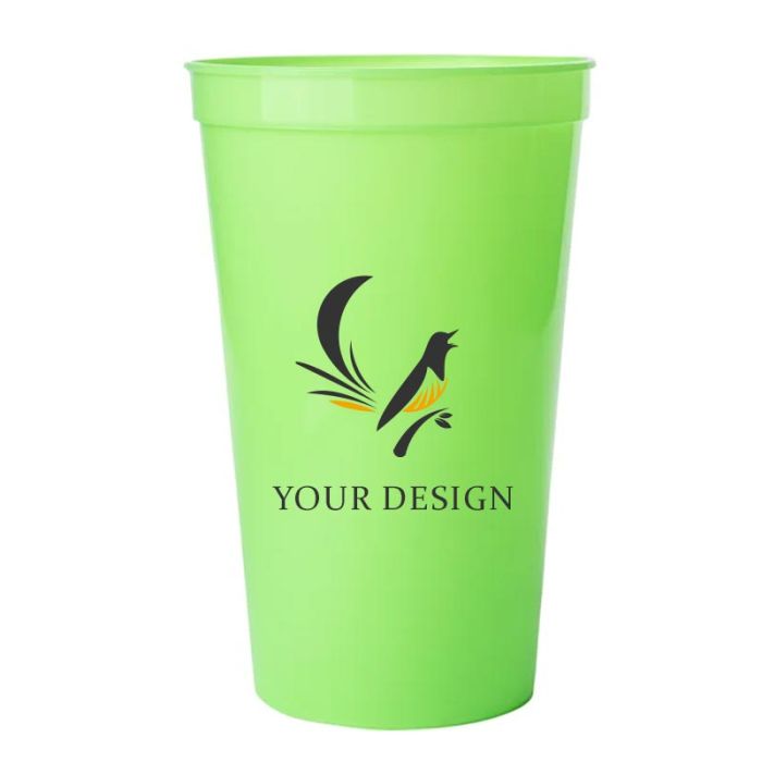 Custom 22 Oz. Eco-Friendly Durable Stadium Cups for Events