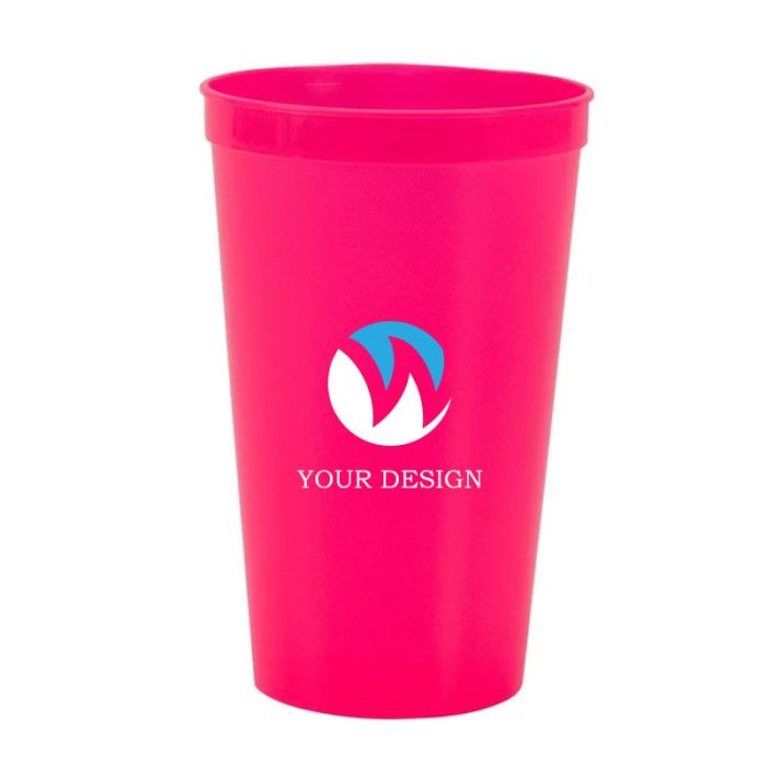 Custom 22 Oz BPA-Free Smooth Stadium Cups