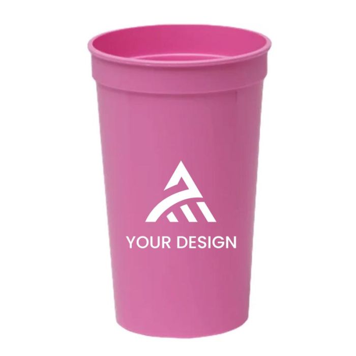 Custom 22 Oz Smooth BPA-Free Plastic Stadium Cup Perfect for Events & Souvenirs