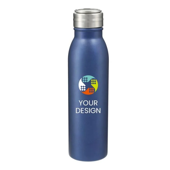 Custom 24oz Stainless Steel Sports Bottle with Screw-On Lid