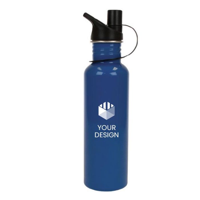 Custom 25oz Stainless Steel Water Bottle with Leak-Proof Pop-Up Lid Perfect for Outdoor Activities