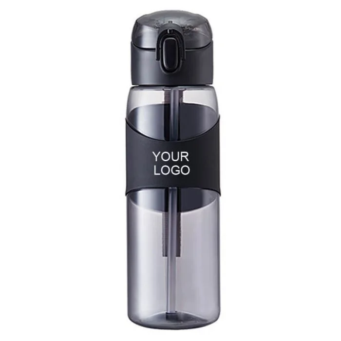 Custom 500 ml Eco-friendly BPA Free Plastic Bottle 16oz Sports Travel Plastic Bottle with Straw