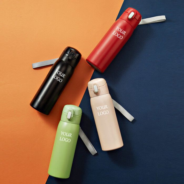 Custom 520ML Stainless Steel Vacuum Insulated Bottle Thermos Water Bottles for Travel Camping Hiking