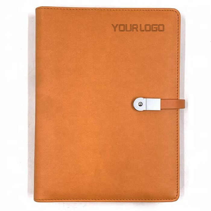 Custom A5 Functional Journal 6 Ring Binder Refillable Notebook With Magnet Buckle PU Leather Cover