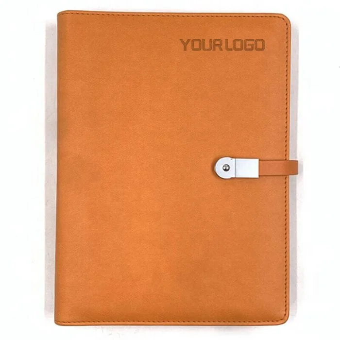 Custom A5 Functional Journal 6 Ring Binder Refillable Notebook With Magnet Buckle PU Leather Cover