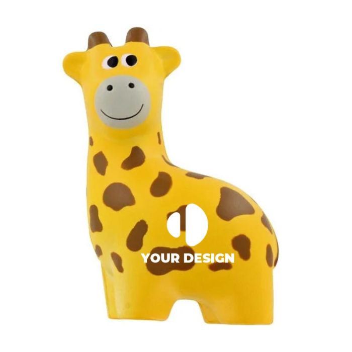 Custom Adorable Giraffe Stress Ball Stress Relief Toy for Marketing Campaigns and Events