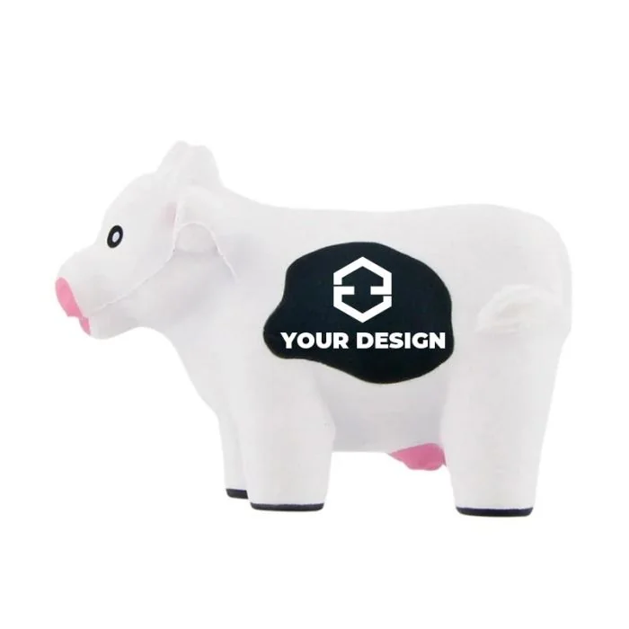 Custom Adorable Milk Cow Stress Ball for Promotions and Giveaways