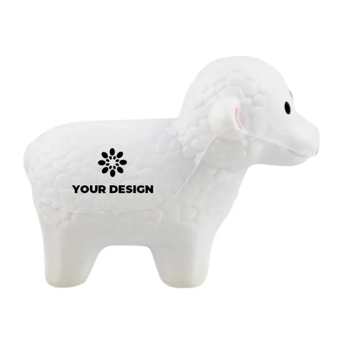 Custom Adorable Sheep Stress Toy for Promotional Giveaways