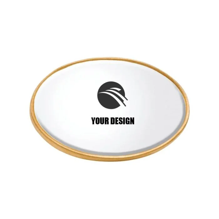 Custom Aluminum Oval Lapel Pin 1.125"x0.75"