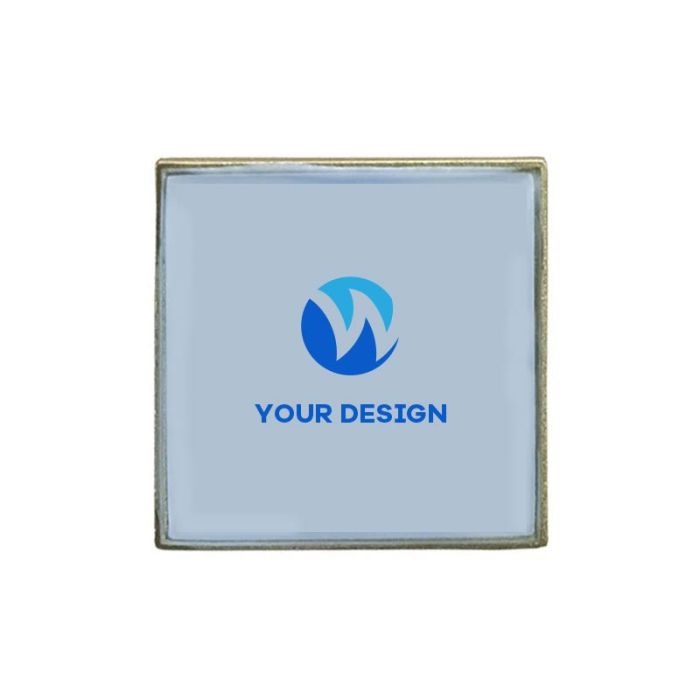Custom Aluminum Square Lapel Pins Perfect for Events and Branding
