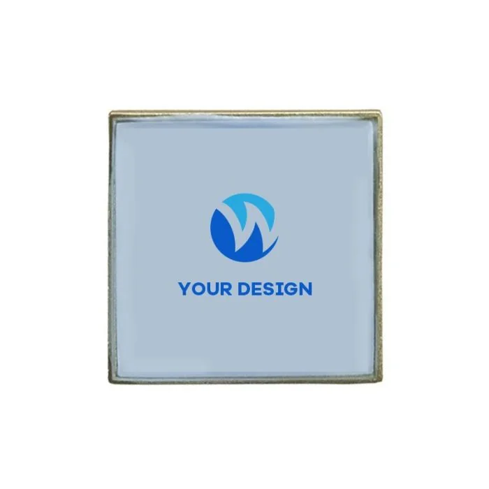 Custom Aluminum Square Lapel Pins Perfect for Events and Branding