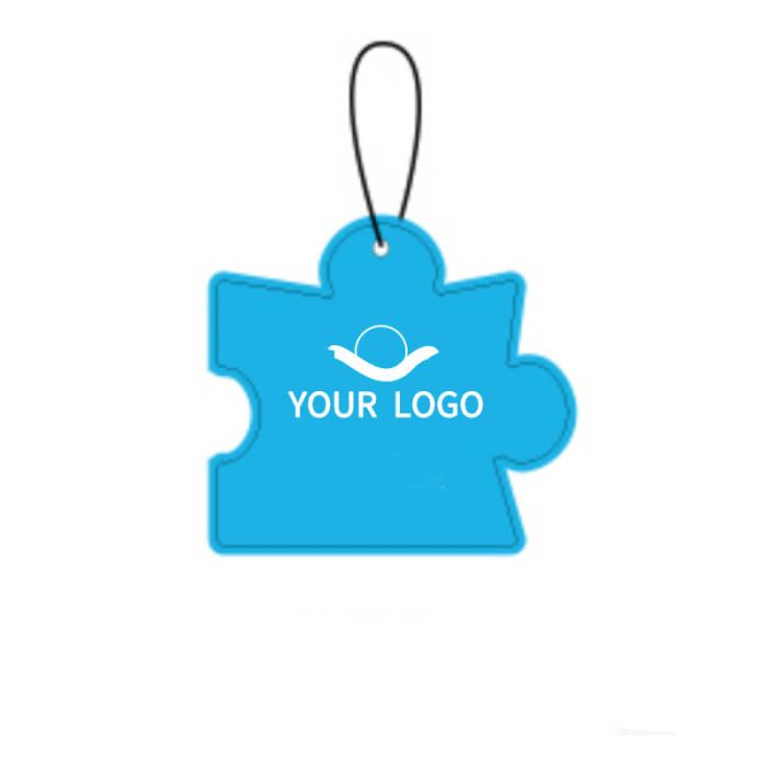Custom Puzzle Shaped Paper Car Air Freshener Fragrance Hanging Paper for Promotion
