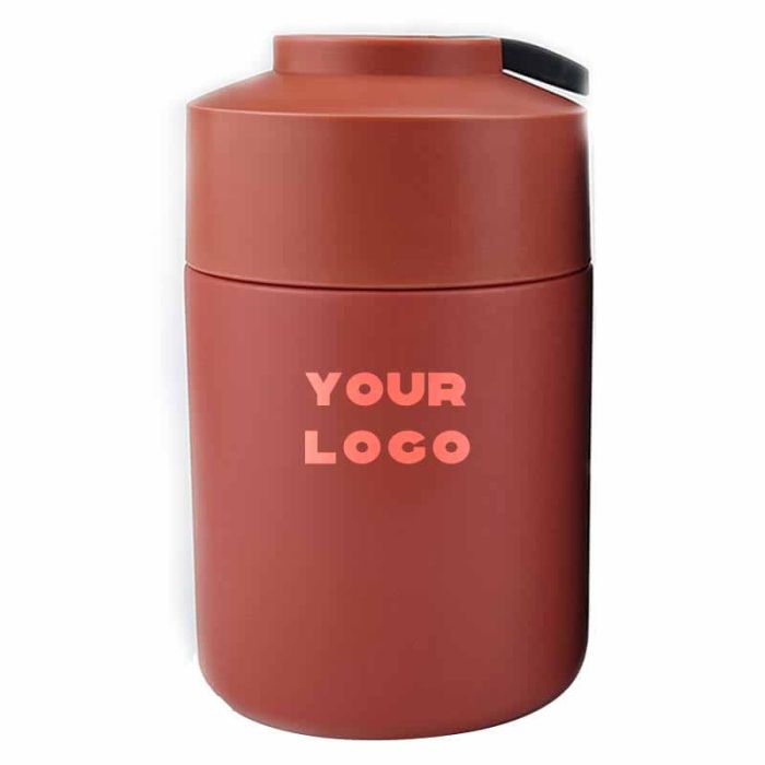 Custom Breakfast Container Food-grade Stainless Steel Flask Vacuum Insulation Food Can with Spoon and Bowl