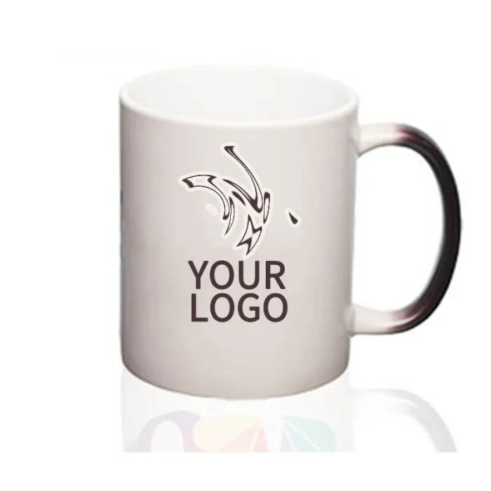 Custom Ceramic Hot Water Display Photo Coffee Mugs 11 Ounces Traditional Magic Photo Mugs Tea Cup