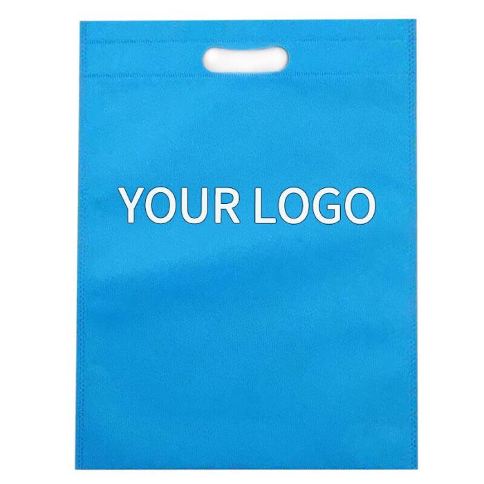 Custom Colorful Printing Shopping 15W x 16H Logo Die Cut Non- woven Shopping Gift Bags Brand Bag