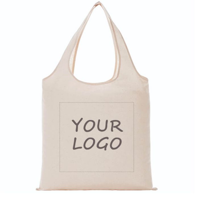 Custom Cotton Canvas Tote 16W x 15H Shoulder Bag for Shopping Travel Beach